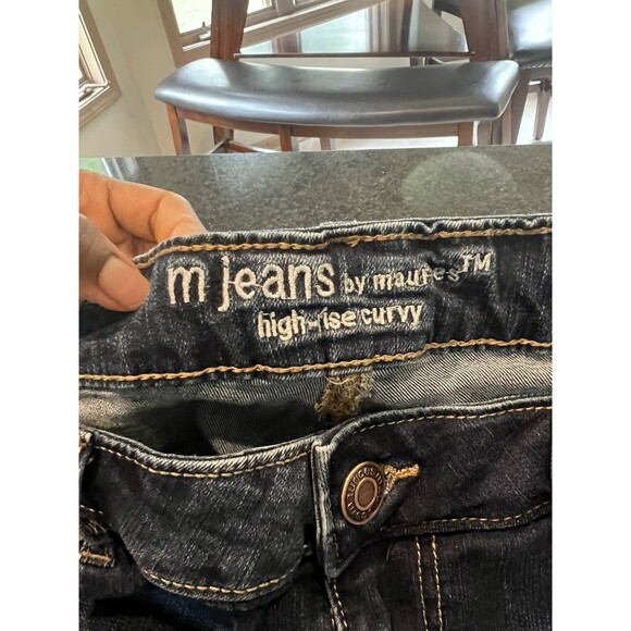 Maurices Women's 16 REG Dark Wash High Rise Curvy Bootcut Jeans M - Picture 14 of 16